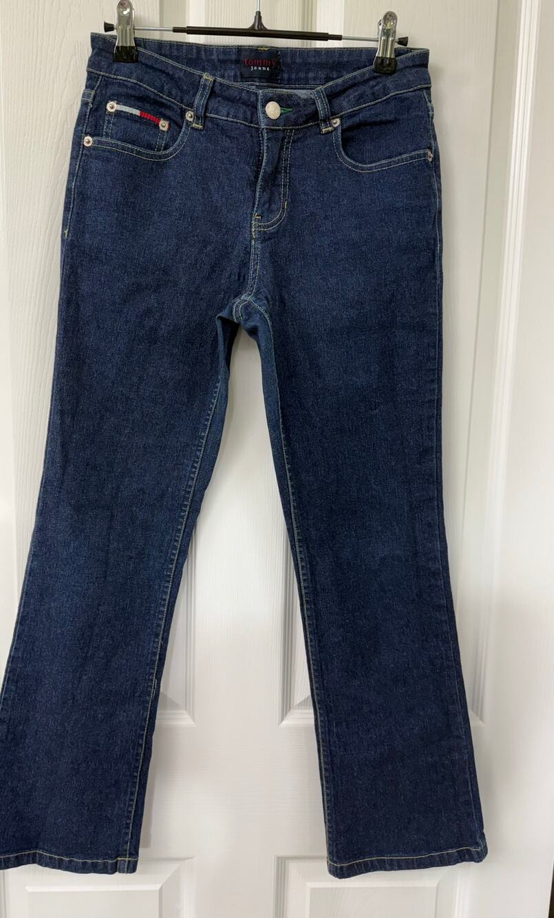 Tommy jeans vintage size 3 dark denim ankle 28 jeans y2k
